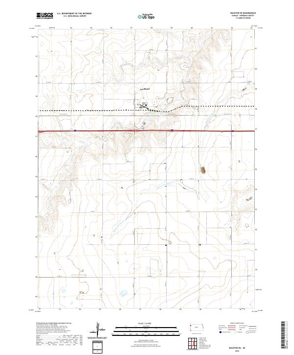 Ruleton SE 2022 topographic map thumbnail