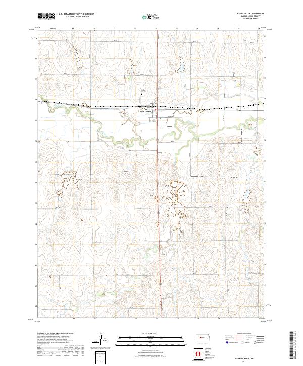 Rush Center topographic map thumbnail