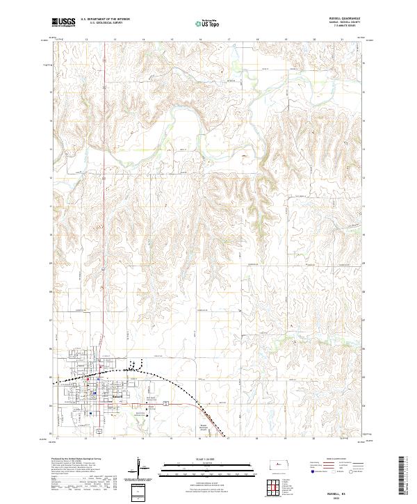 Russell 2022 topographic map thumbnail