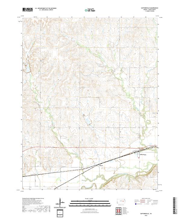 Saffordville topographic map thumbnail