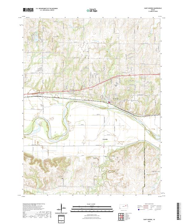 Saint George topographic map thumbnail