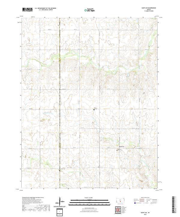 Saint Leo topographic map thumbnail