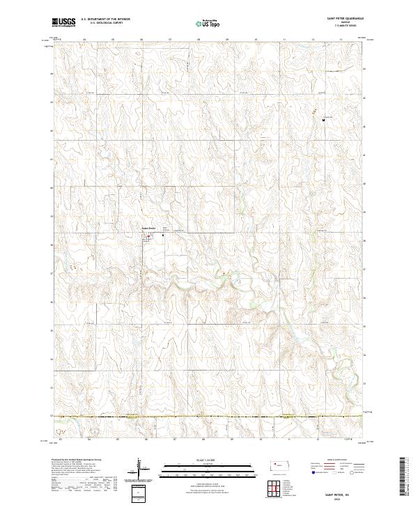 Saint Peter topographic map thumbnail