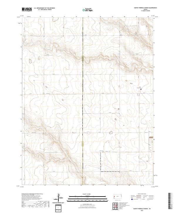 Sainte Theresa Church topographic map thumbnail