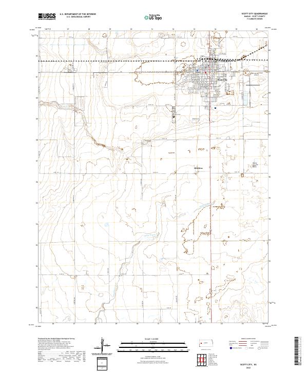 Scott City 2022 topographic map thumbnail