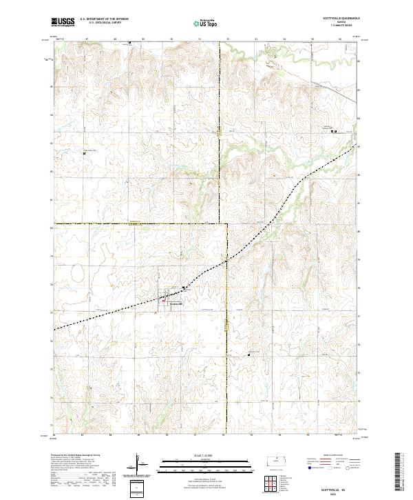 Scottsville topographic map thumbnail