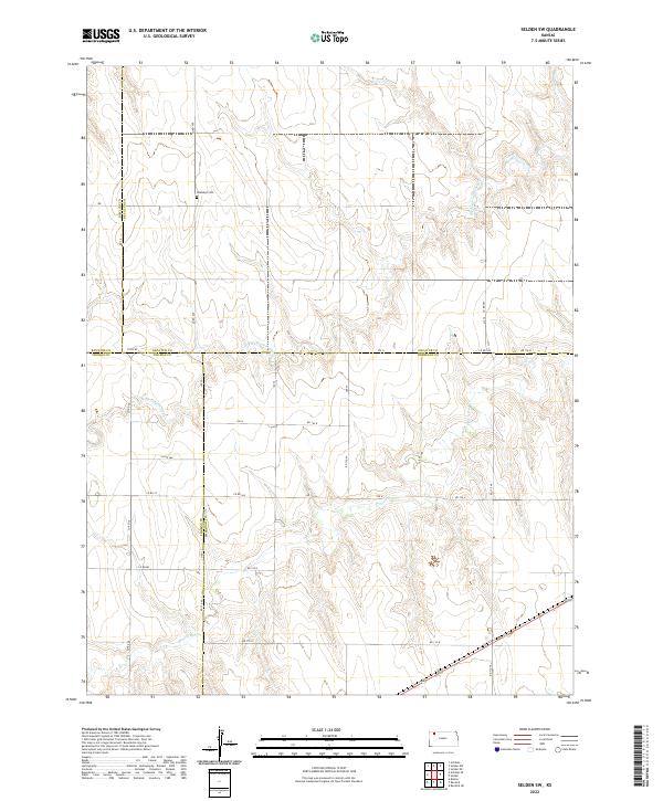 Selden SW 2022 topographic map thumbnail