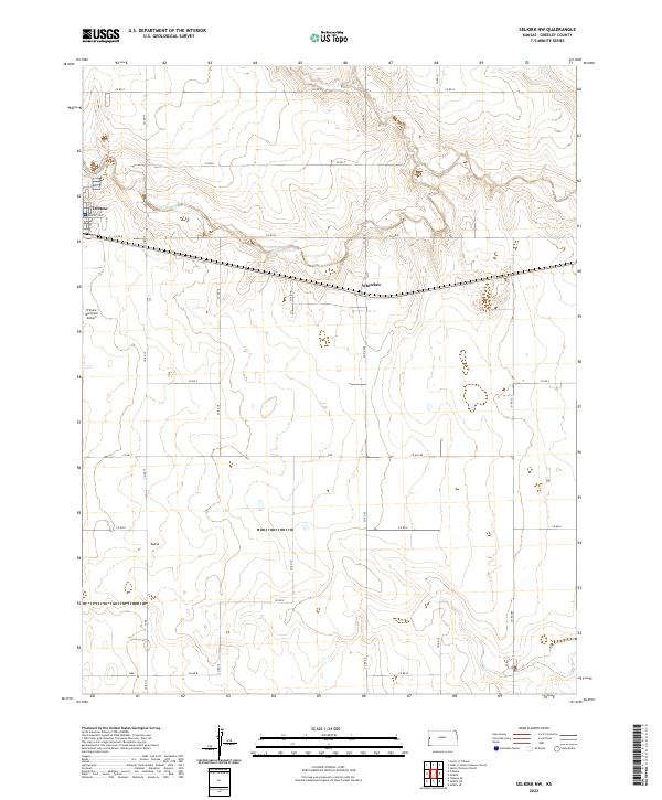Selkirk NW 2022 topographic map thumbnail