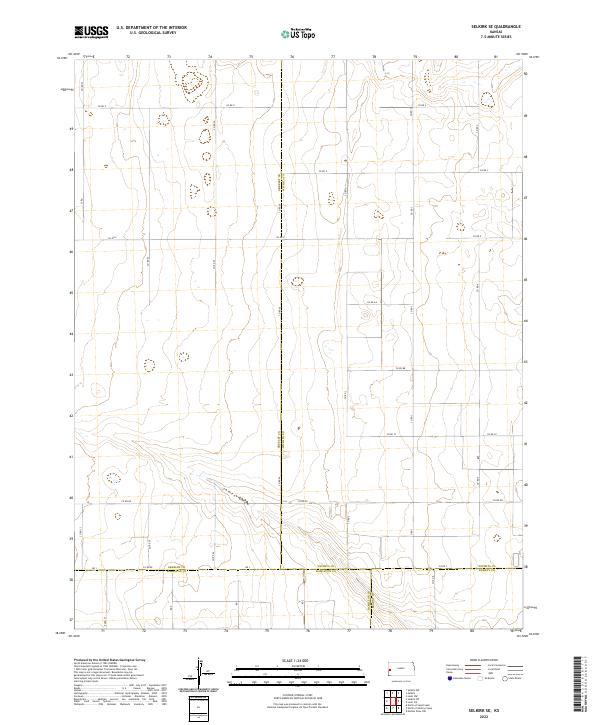 Selkirk SE 2022 topographic map thumbnail