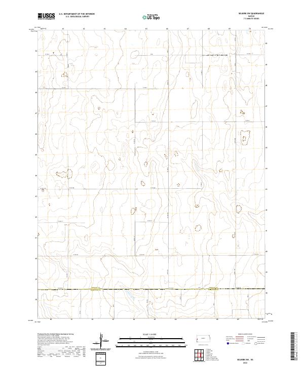 Selkirk SW 2022 topographic map thumbnail