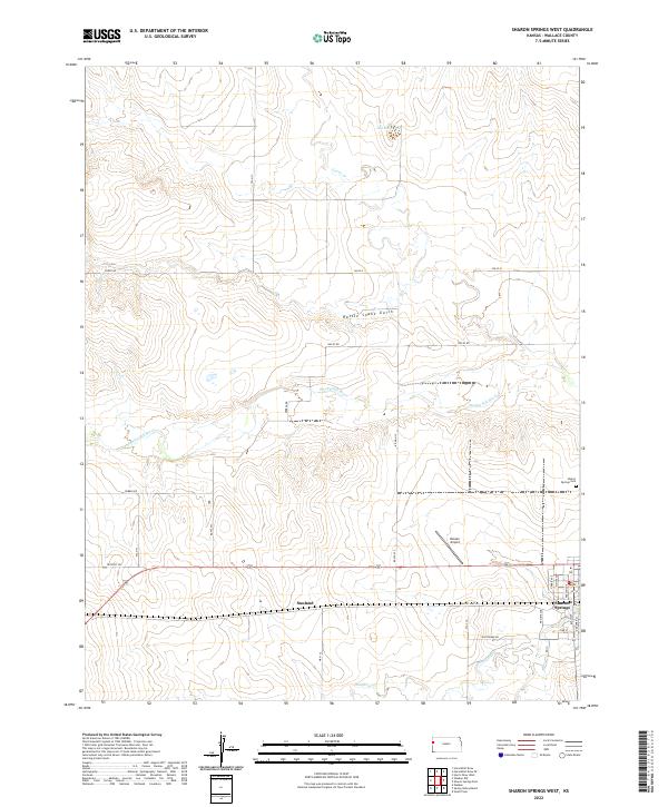 Sharon Springs West topographic map thumbnail