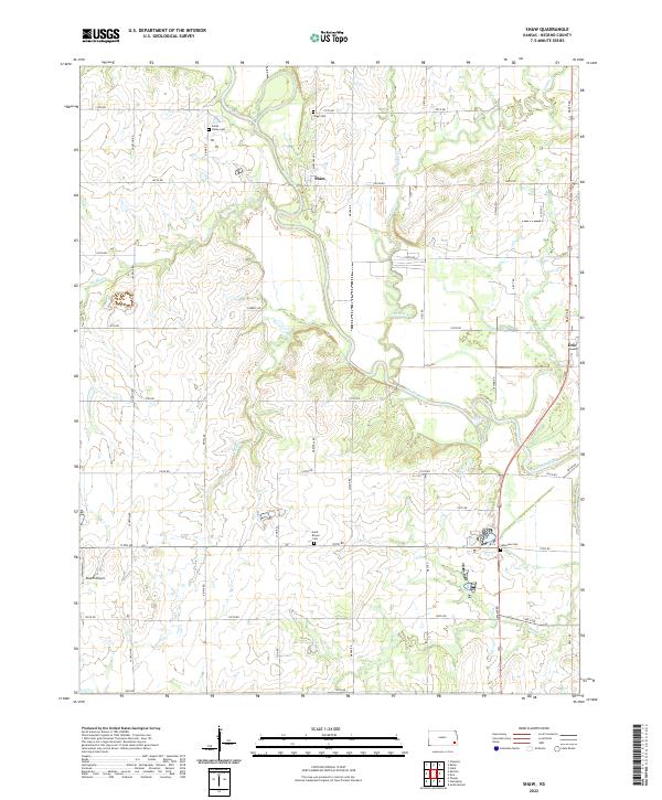 Shaw 2022 topographic map thumbnail