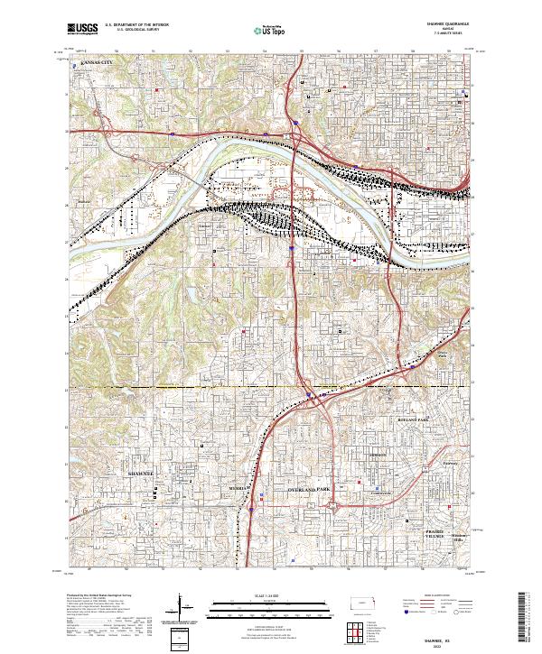 Shawnee 2022 topographic map thumbnail