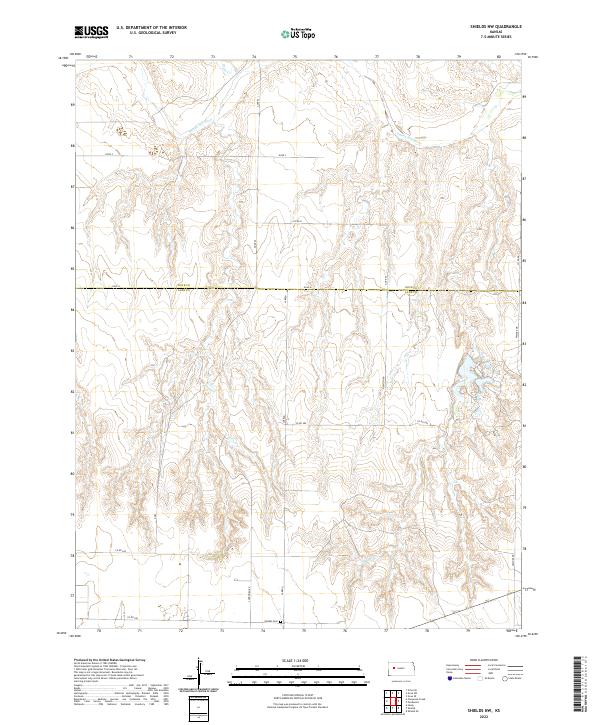 Shields NW topographic map thumbnail
