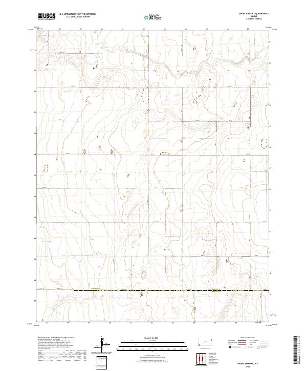 Shore Airport topographic map thumbnail