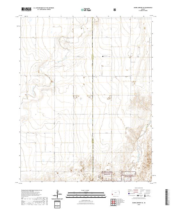 Shore Airport SE topographic map thumbnail