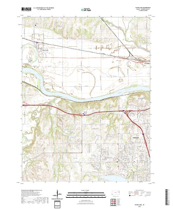 Silver Lake 2022 topographic map thumbnail