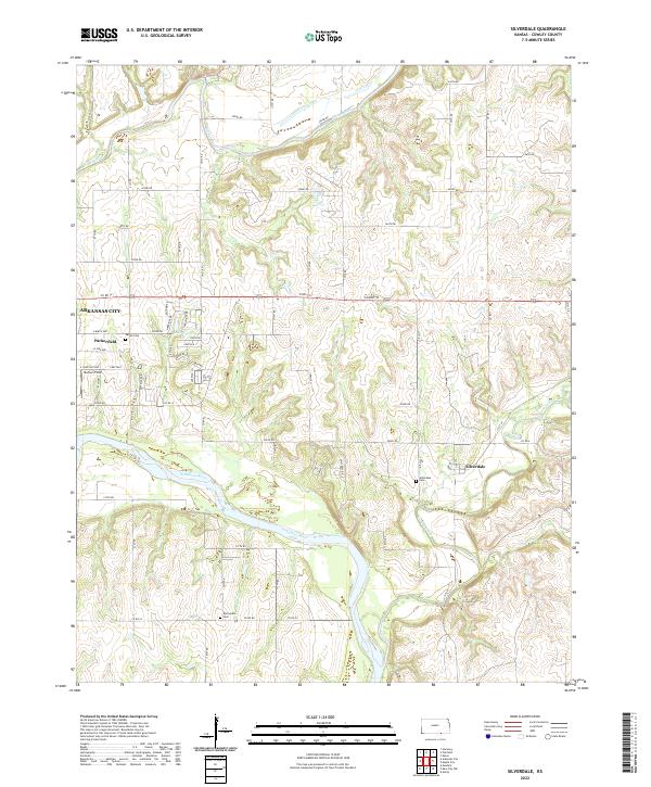 Silverdale topographic map thumbnail
