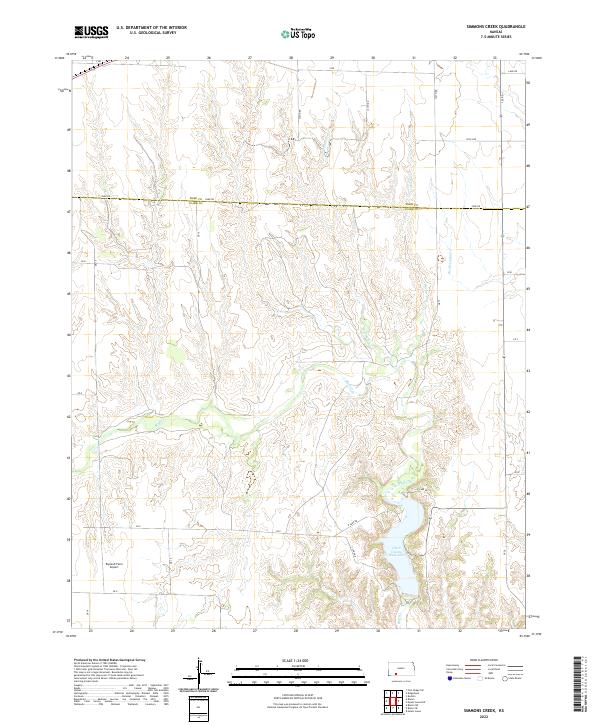 Simmons Creek topographic map thumbnail
