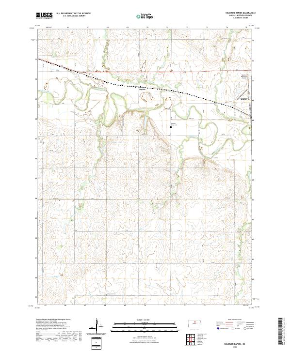 Solomon Rapids topographic map thumbnail