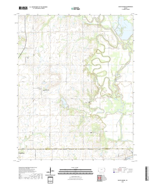 South Mound topographic map thumbnail