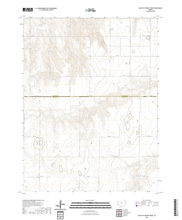 South of Crosby Creek topographic map thumbnail