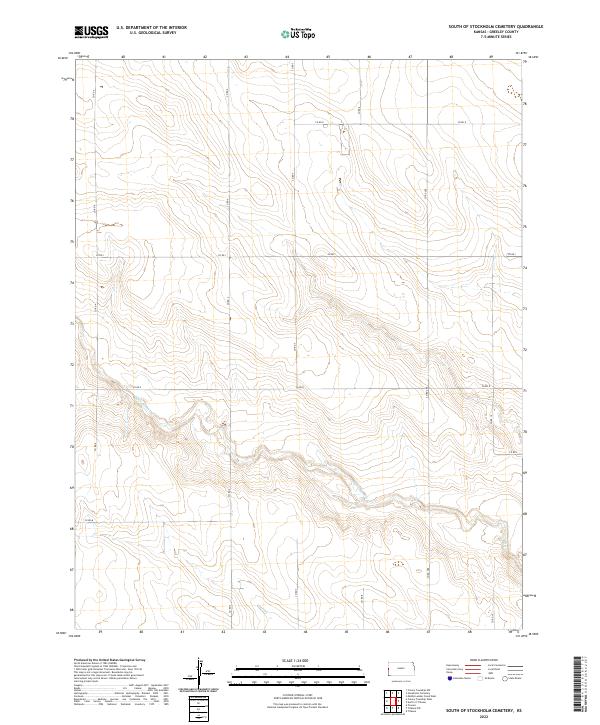 South of Stockholm Cemetery topographic map thumbnail