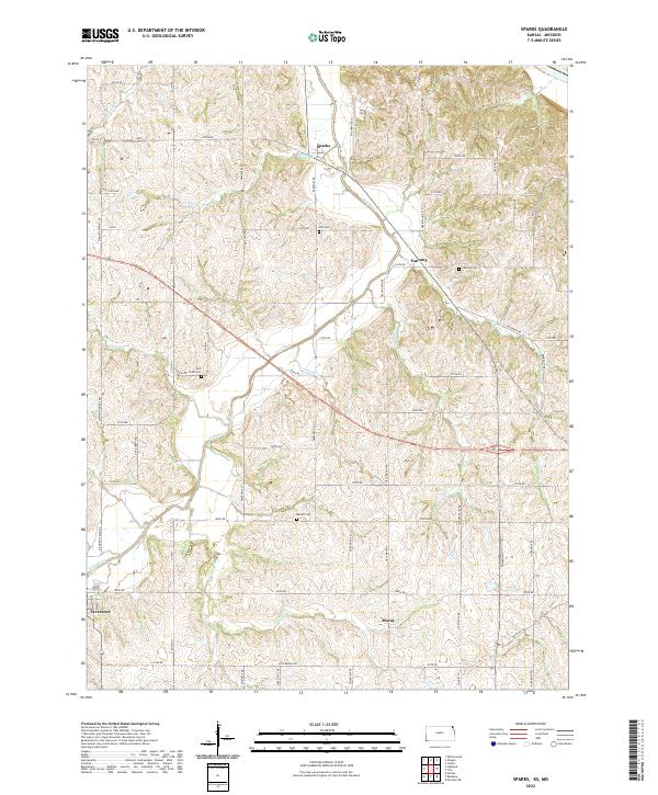 Sparks 2022 topographic map thumbnail