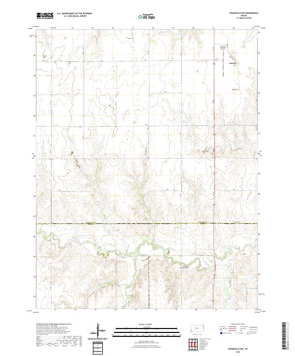 Spearville NW topographic map thumbnail