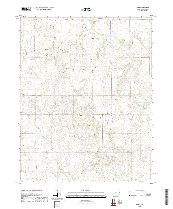 Spring topographic map thumbnail