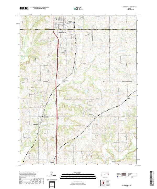 Spring Hill 2022 topographic map thumbnail