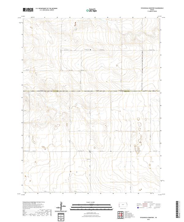 Stockholm Cemetery topographic map thumbnail