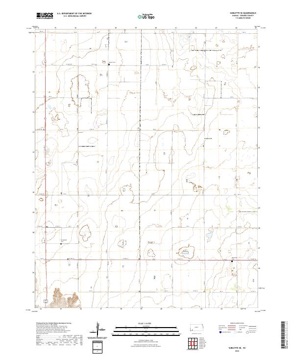 Sublette SE 2022 topographic map thumbnail