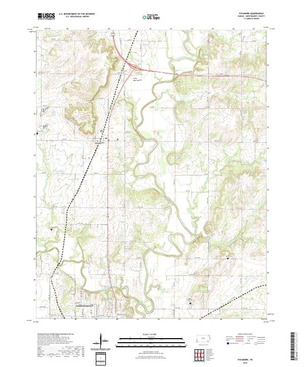 Sycamore 2022 topographic map thumbnail