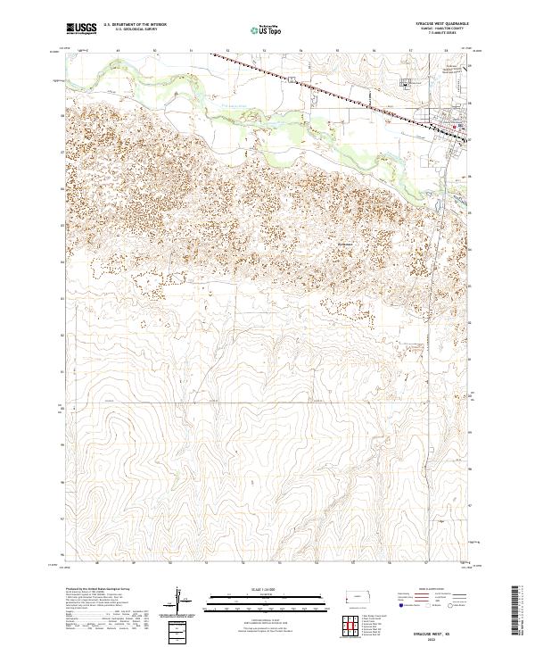 Syracuse West 2022 topographic map thumbnail