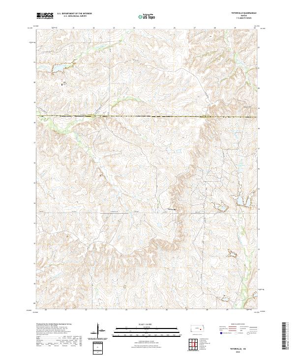 Teterville 2022 topographic map thumbnail