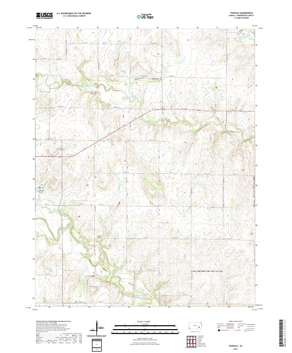 Tonovay topographic map thumbnail
