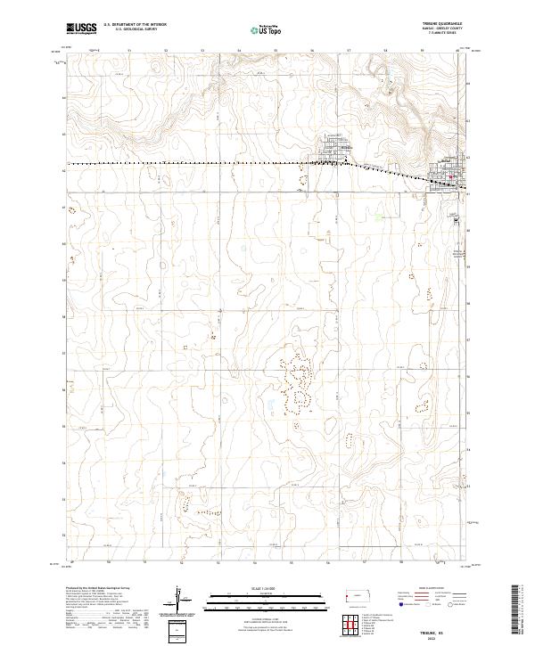 Tribune 2022 topographic map thumbnail