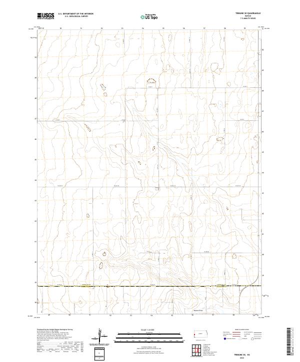 Tribune SE 2022 topographic map thumbnail