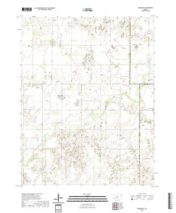 Trousdale topographic map thumbnail