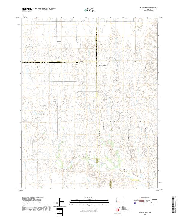 Turkey Creek 2022 topographic map thumbnail