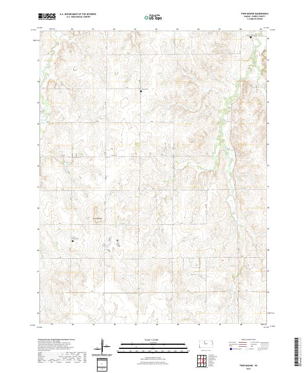 Twin Mound 2022 topographic map thumbnail