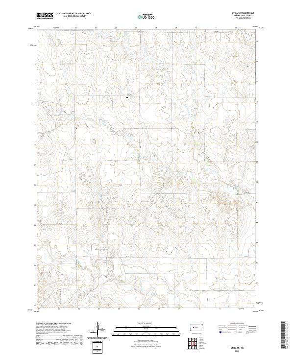 Utica SE 2022 topographic map thumbnail