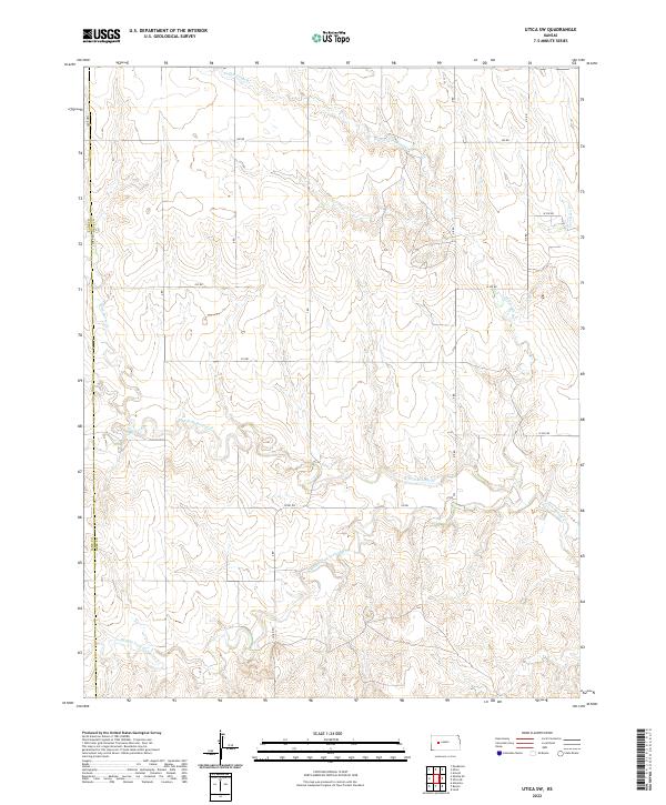 Utica SW topographic map thumbnail