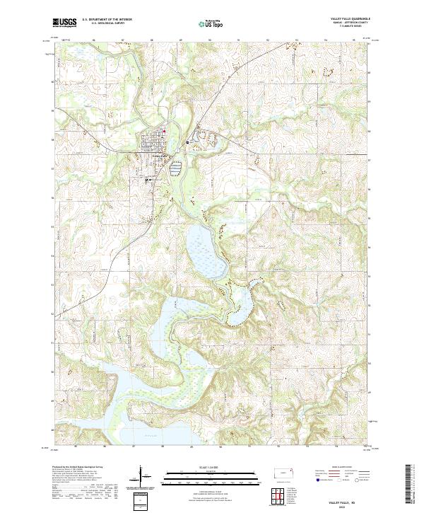 Valley Falls 2022 topographic map thumbnail