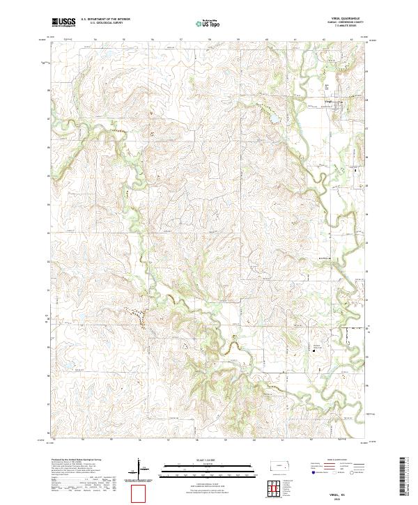 Virgil 2022 topographic map thumbnail