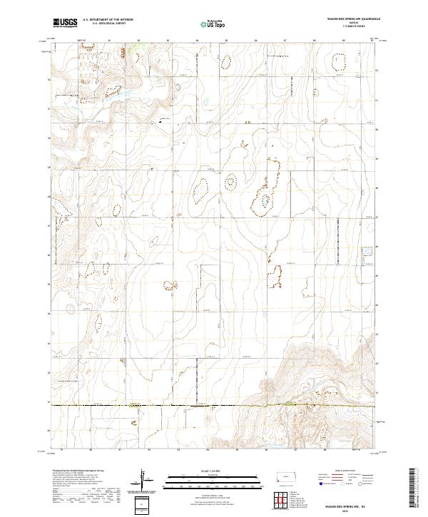 Wagon Bed Spring NW topographic map thumbnail