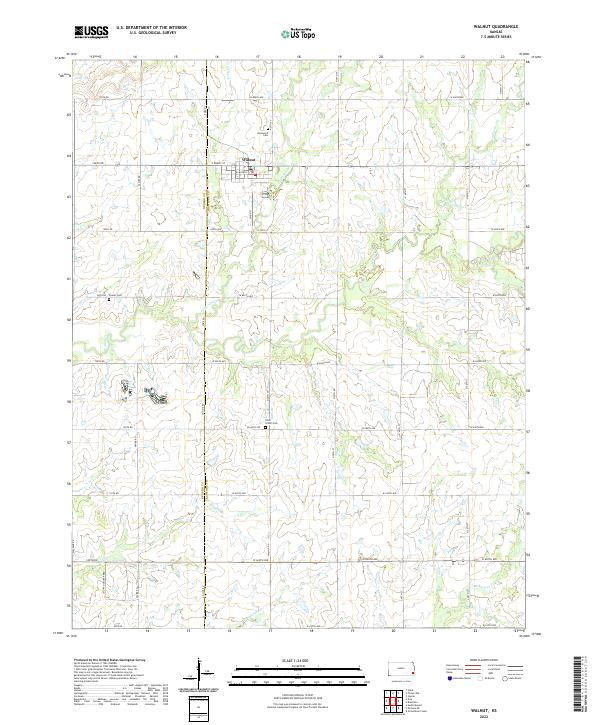 Walnut topographic map thumbnail