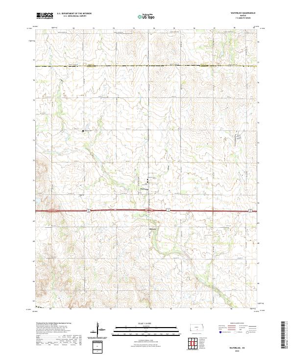 Waterloo 2022 topographic map thumbnail