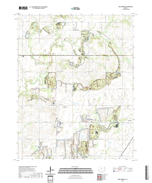 West Mineral topographic map thumbnail